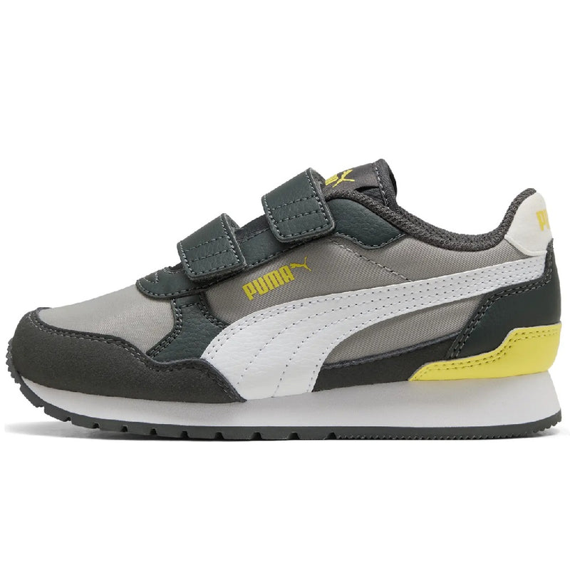 Little Kid's Puma ST Runner v4 NL V PS Echo-White-Gray-Lemon (399740 15)