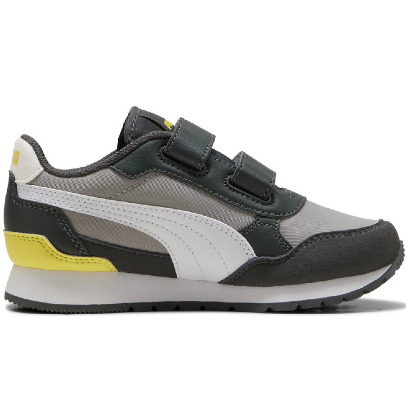 Little Kid's Puma ST Runner v4 NL V PS Echo-White-Gray-Lemon (399740 15)