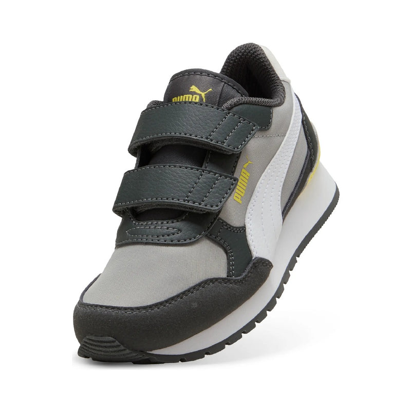 Little Kid's Puma ST Runner v4 NL V PS Echo-White-Gray-Lemon (399740 15)