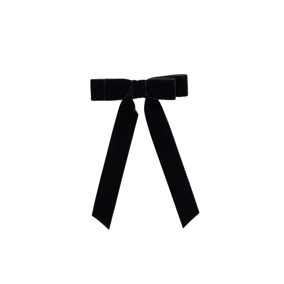 Long Bow Barrette: Black