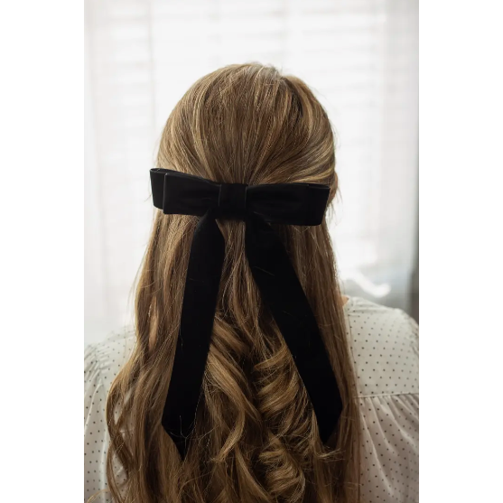 Long Bow Barrette: Black
