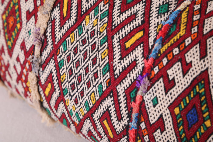 Long Moroccan pillow 14.9 INCHES X 27.1 INCHES - kilim pillow