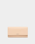 Long Wallet In Nude Grained Leather