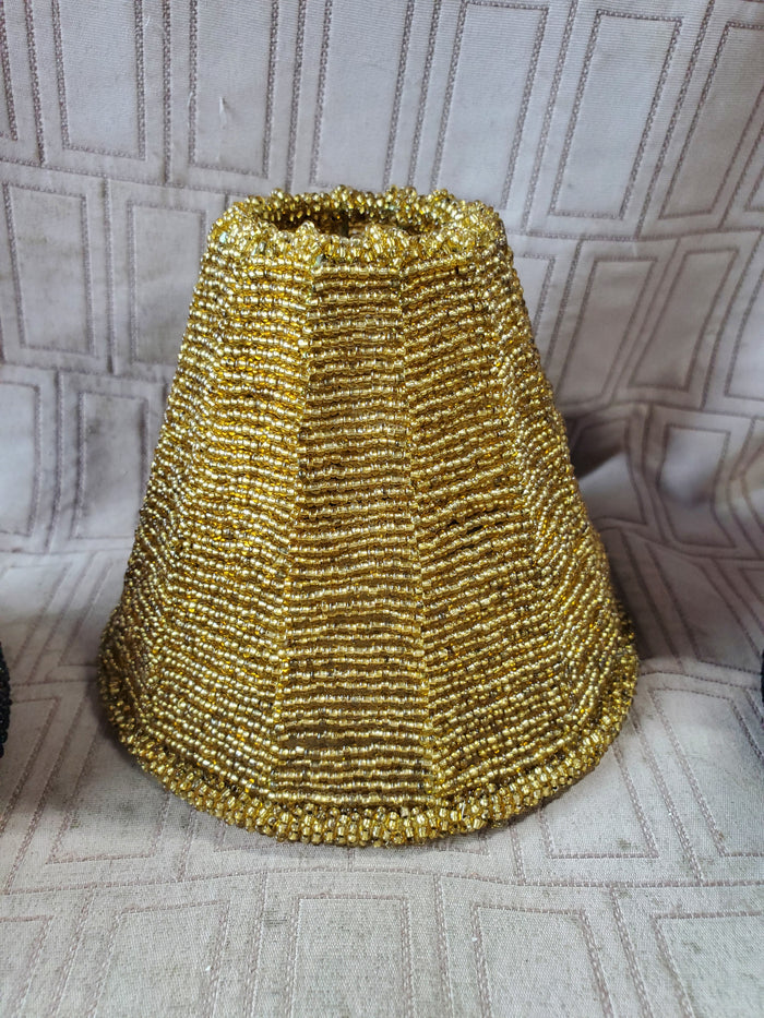 Lot of 3 Beaded Miniatures Lamp Shades