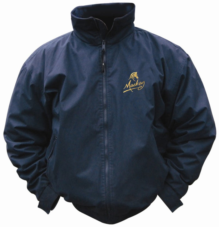 Mackey Blouson Jacket- Adults- Navy/Gold