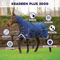 Mackey Keaden PLUS Full Neck Heavy 300g Turnout Rug