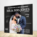 Magazine Cover Wedding Backdrop-ubackdrop
