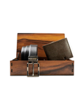 Men's Classic Reversible Dress belt with Genuine leather & Genuine soft Leather Wallet combo Gift Set for Men