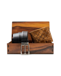 Men's Classic Reversible Dress belt with Genuine leather & Genuine soft Leather Wallet combo Gift Set for Men