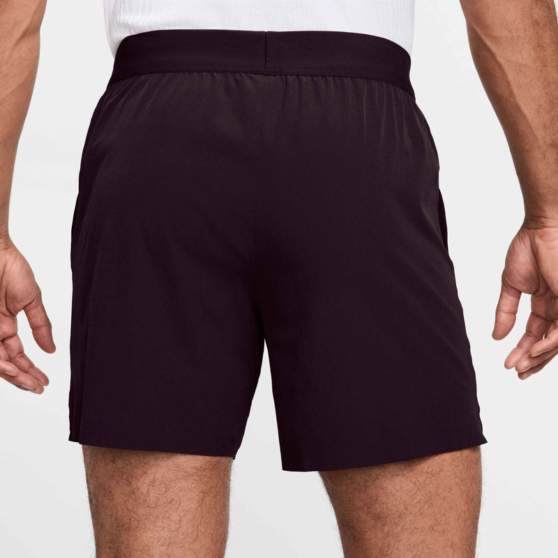 Men's Court Advantage Dri-FIT 6" Tennis Shorts in Burgundy Ash/White
