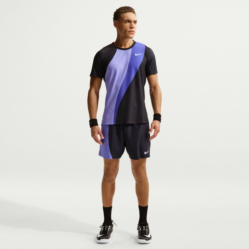 Men's Court Advantage Dri-FIT Tennis Top in Sapphire/Dark Obsidian/White