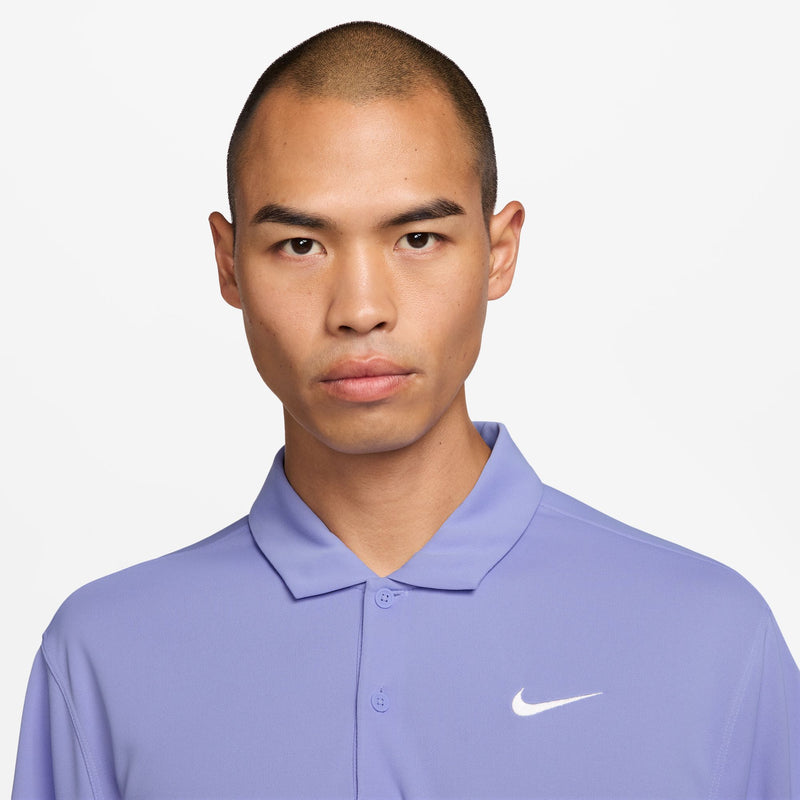 Men's Court Dri-FIT Tennis Polo in Light Thistle/White