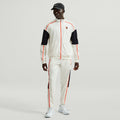 Men's Court Heritage Tennis Jacket in Sail/Turf Orange