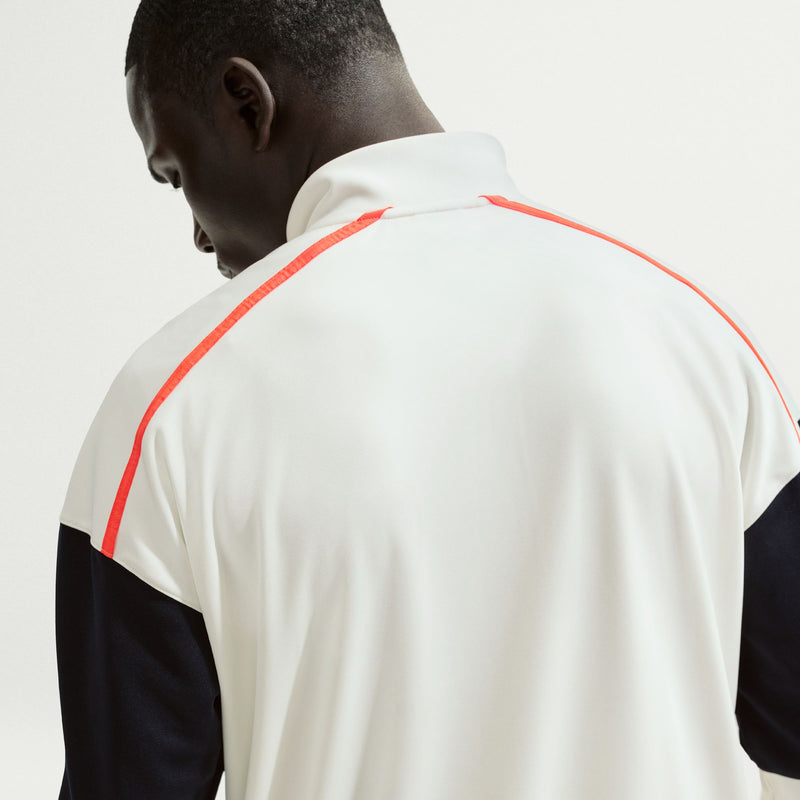 Men's Court Heritage Tennis Jacket in Sail/Turf Orange