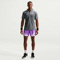 Men's Court Slam Dri-FIT ADV Tennis Polo in Anthracite/Cool Grey/White