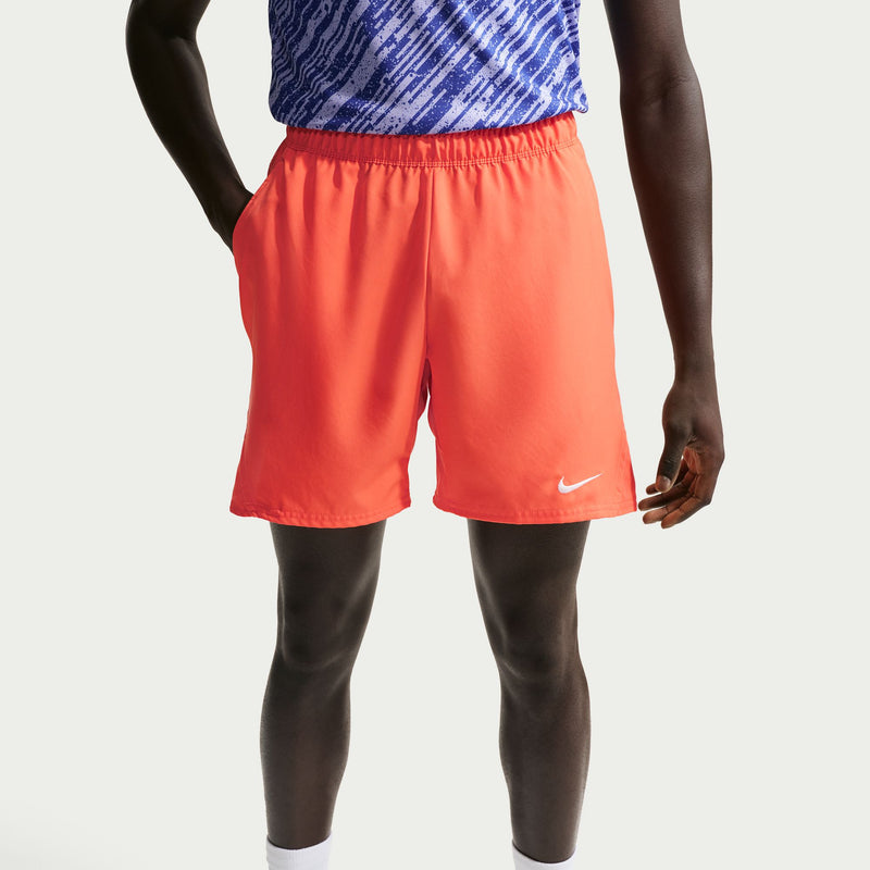 Men's Court Victory Dri-FIT 18cm Tennis Shorts in Turf Orange/White