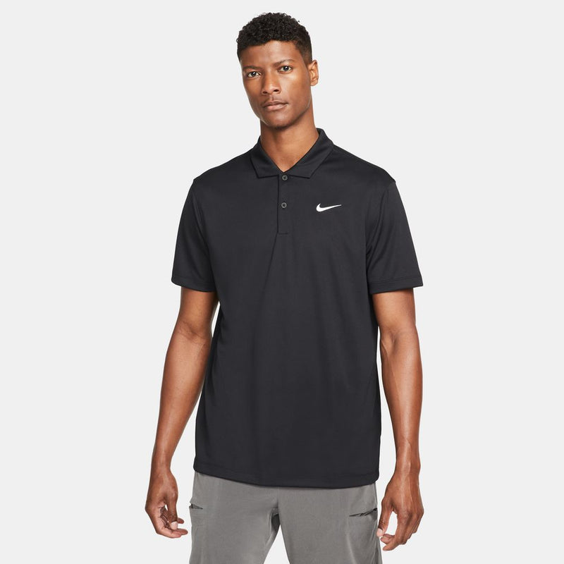 Men's Dri-FIT Classic Tennis Polo in Black/White