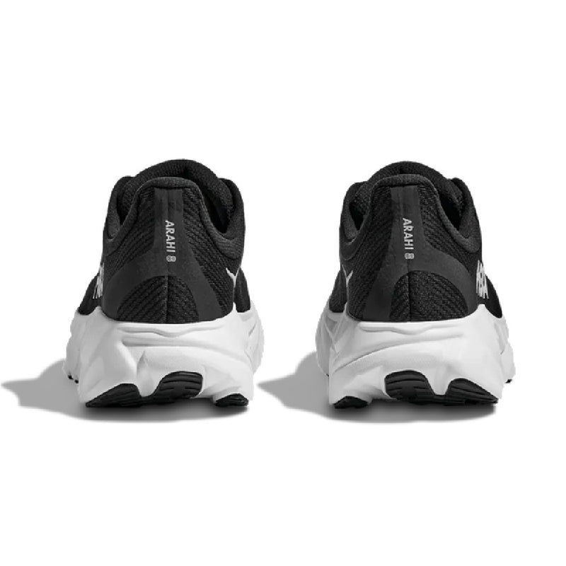 Men's HOKA Arahi 8 Black/White (1168690-BWHT)