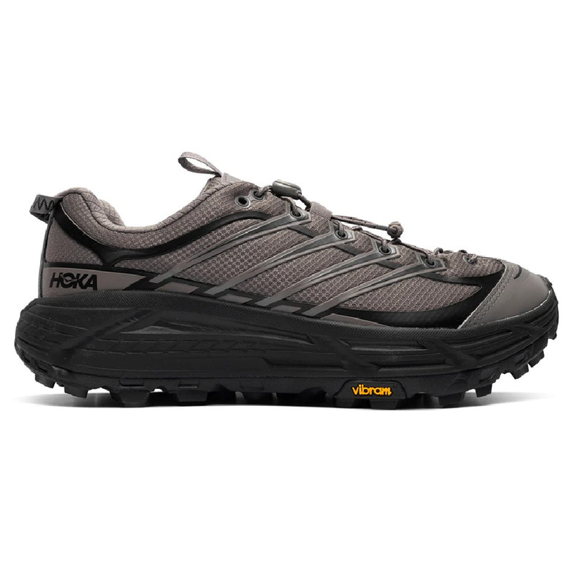 Men's HOKA Mafate Three2 Gravel/Carbon Black (1141572-GCRB)