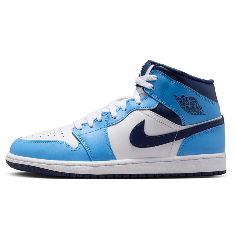 Men's Jordan 1 Mid University Blue/Midnight Navy (DQ8426 405)