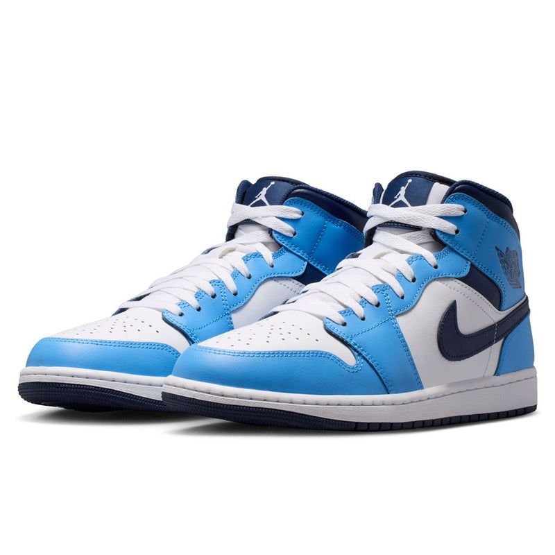 Men's Jordan 1 Mid University Blue/Midnight Navy (DQ8426 405)