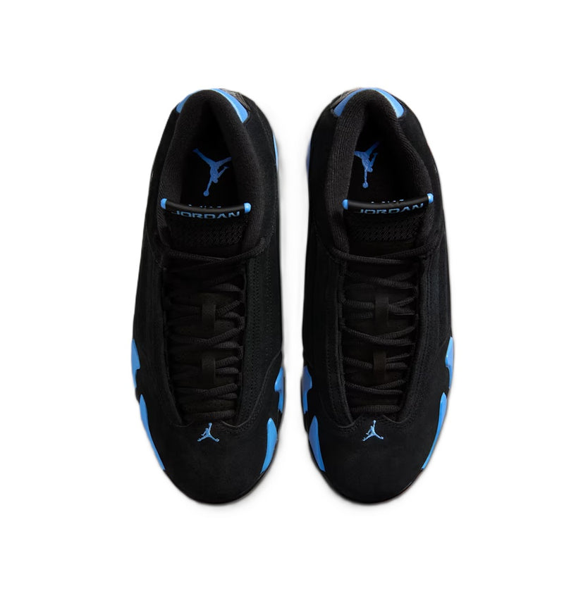 Men's Jordan 14 Retro Black/White-University Blue (487471 007)