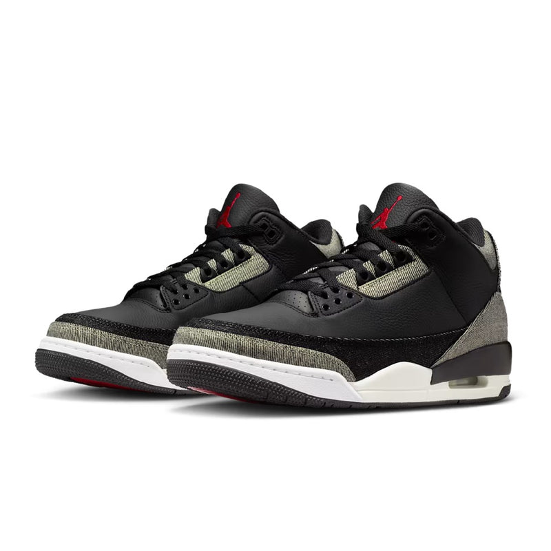 Men's Jordan 3 RTR LSC BLK SP "Levi's Black" Denim/Black-Gym Red (IR0914 400)