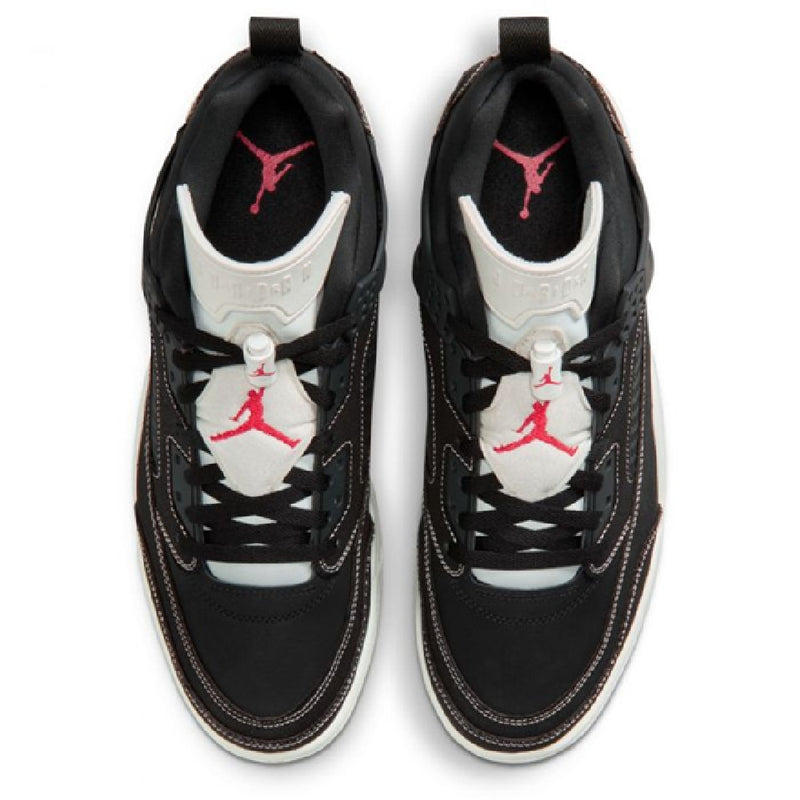 Men's Jordan Spizike Low Black/Sail-University Red