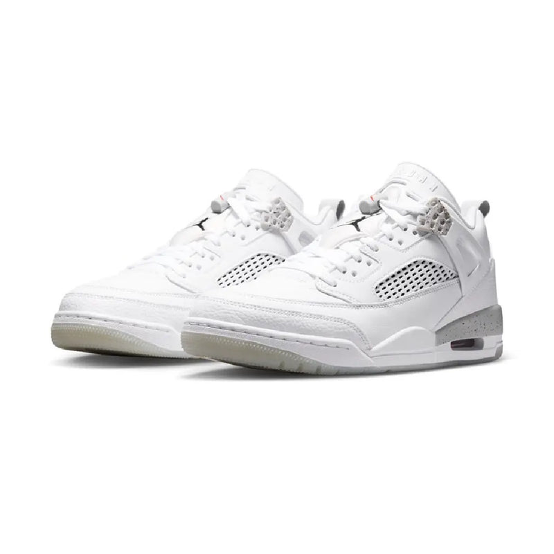 Men's Jordan Spizike Low White/Black-Grey Fog-Fire Red (IV6047 100)