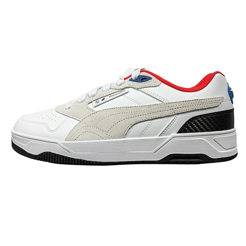 Men's Puma BMW MMS RBD Drive Low Puma White-Pro Blue-Pop Red (309194 02)