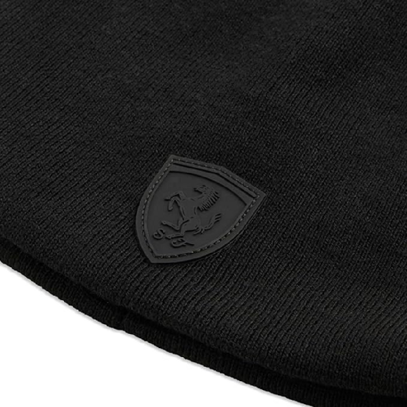 Men's Puma Ferrari Pro Cuffless Beanie Puma Black - OSFA