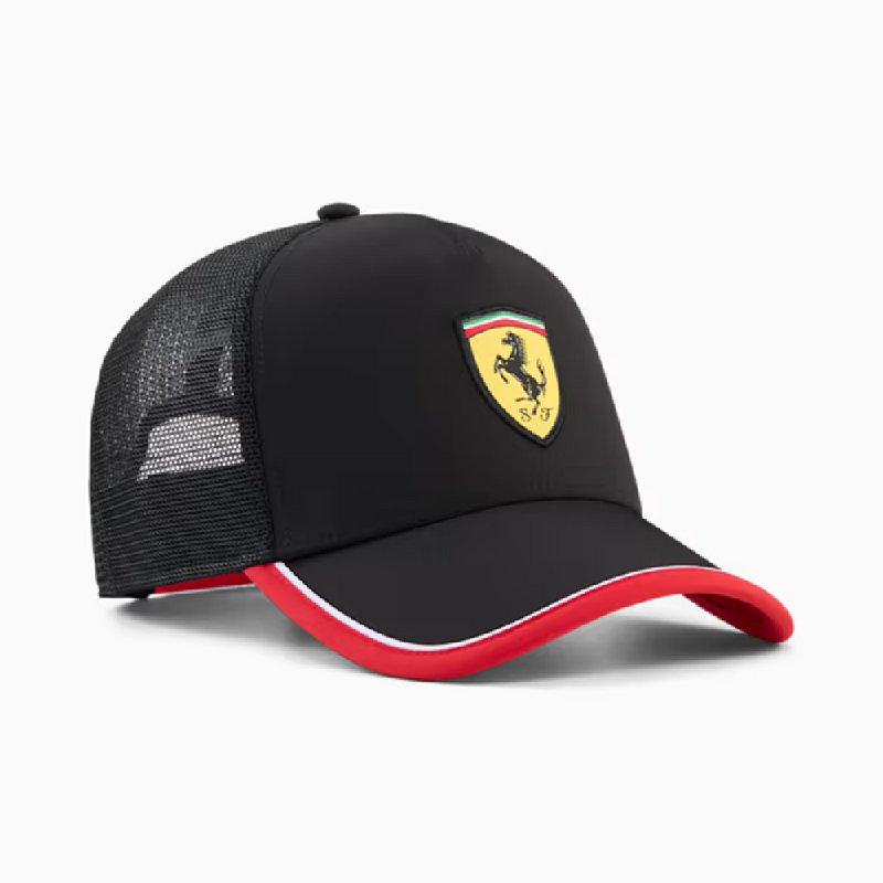 Men's Puma Ferrari Trucker Cap Puma Black - OSFA