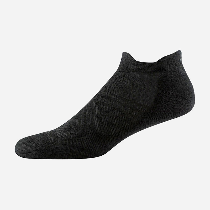 Men's Run Coolmax No Show Tab Ultra Lightweight With Cushion Black