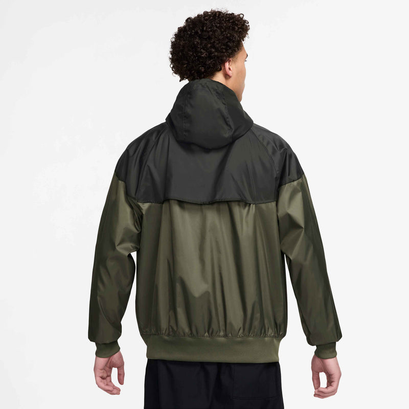 Men's Sportswear Windrunner Hooded Jacket in Medium Olive/Sequoia/Sail
