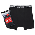 Men's Supreme x Hanes Boxer Briefs 4 Pack Black