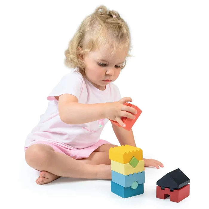 Mentari Toys - Colorful Stacking Tower-Mentari Toys-treehaus