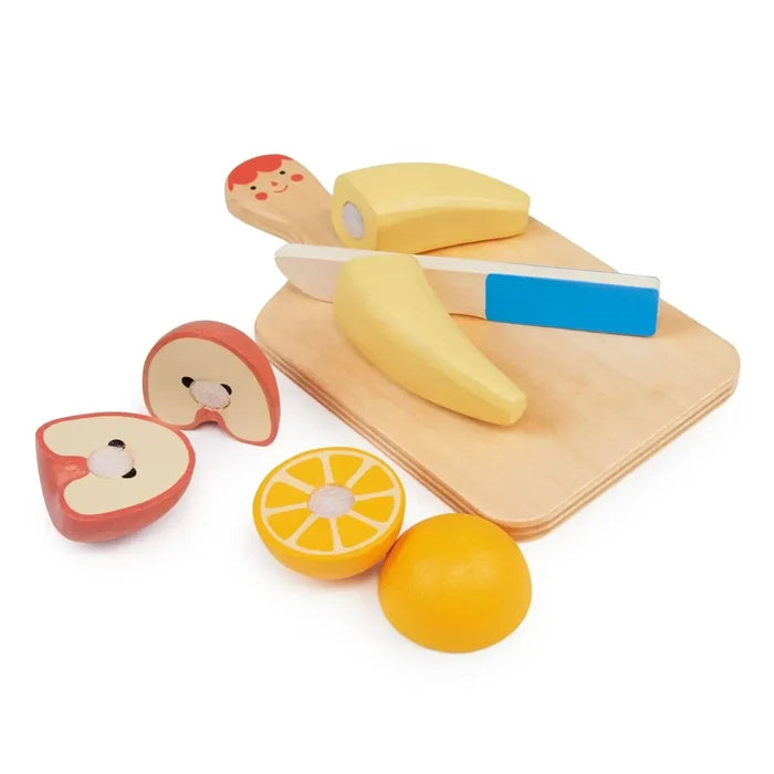 Mentari Toys - Smiley Fruit Chopping Board-Mentari Toys-treehaus