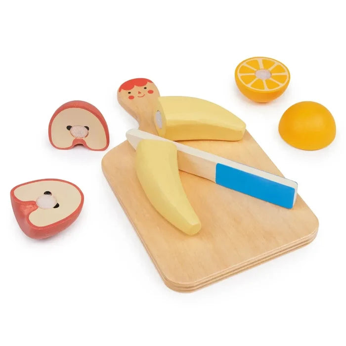 Mentari Toys - Smiley Fruit Chopping Board-Mentari Toys-treehaus