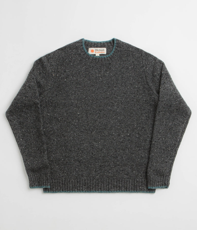 Mollusk Cambridge Sweatshirt in Charcoal Tipped