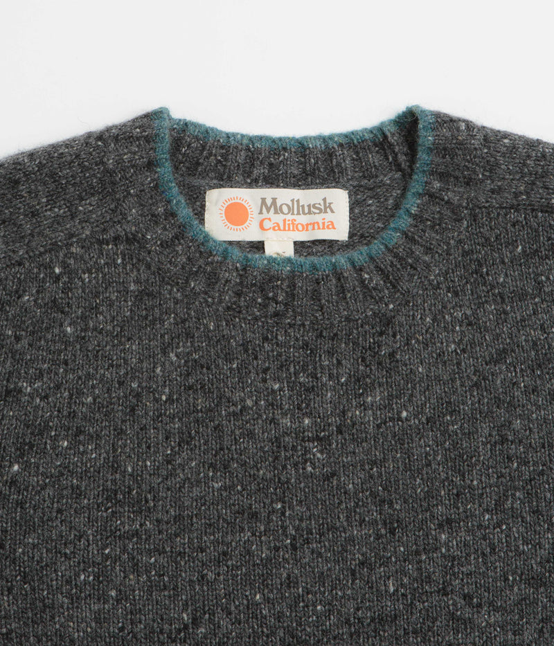 Mollusk Cambridge Sweatshirt in Charcoal Tipped