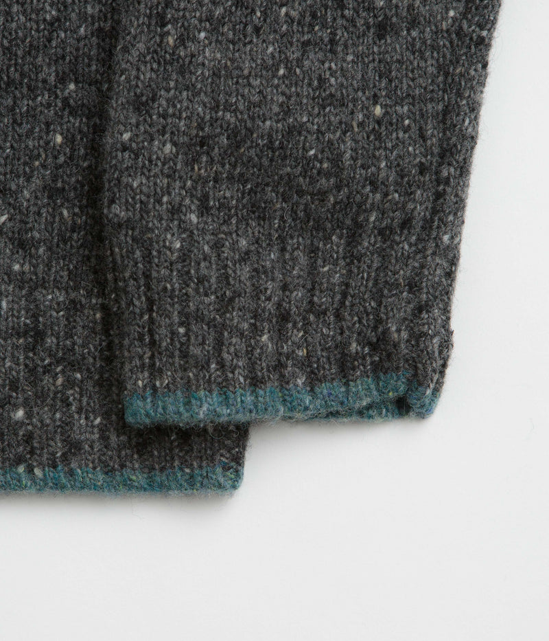 Mollusk Cambridge Sweatshirt in Charcoal Tipped