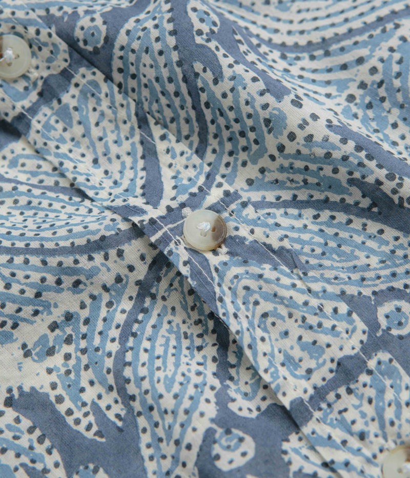 Mollusk Summer Shirt in Blue Flowers