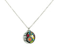 Moon Pendant Necklace Multicolor