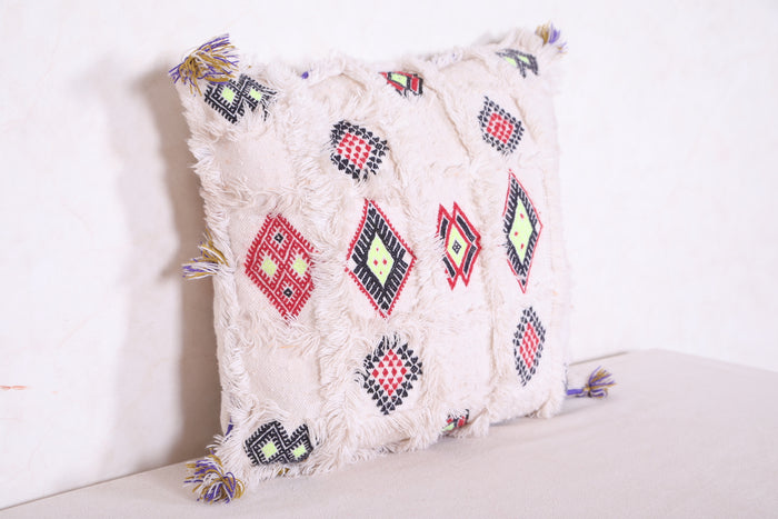Moroccan decor pillow 17.3 INCHES X 19.6 INCHES - kilim pillow
