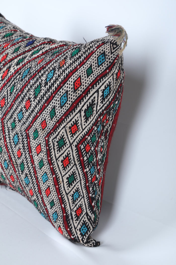 Moroccan pillow 16.9 INCHES X 22.8 INCHES - kilim pillow