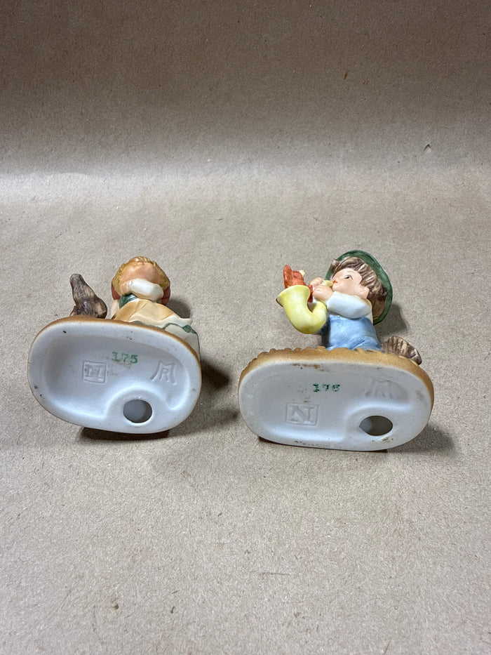 Napco Girl With Dog / Boy With Bird