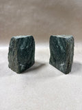 Natural Green Nephrite Jade Bookends
