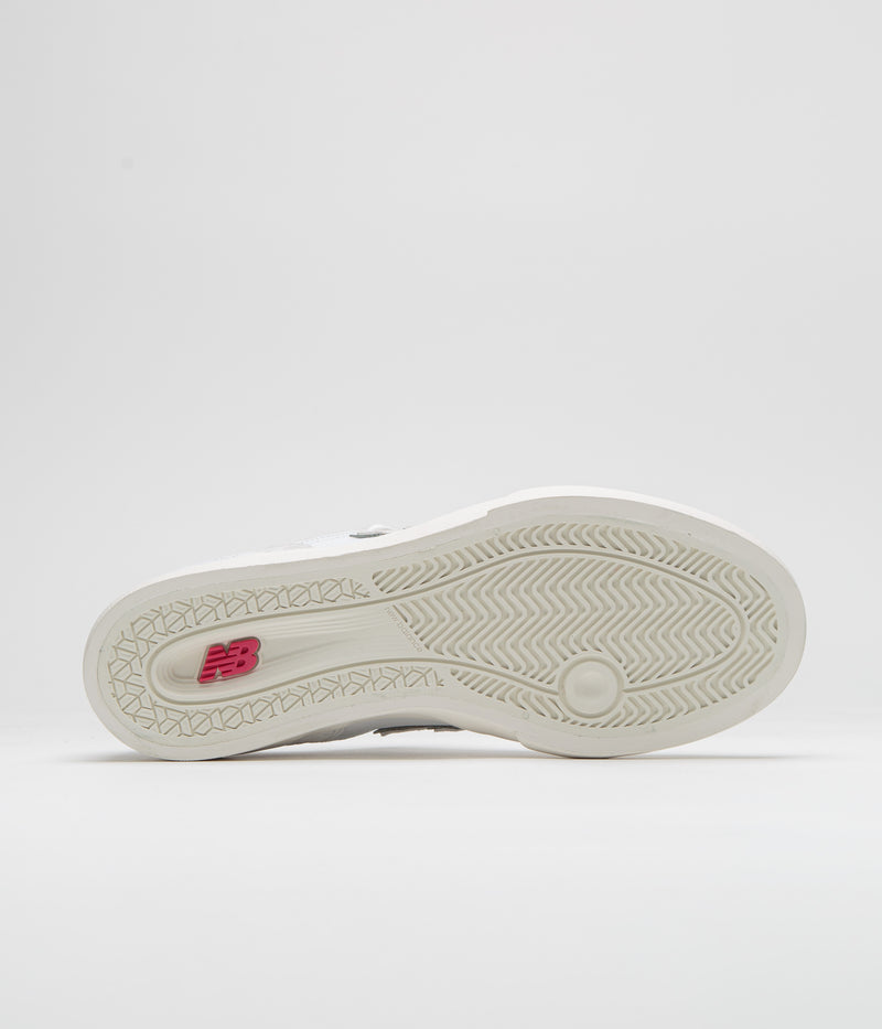 New Balance Numeric x Arrow & Beast 574 Shoes in White and Grey