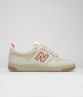 New Balance Numeric x Chocolate Skateboards 480 Shoes in Sea Salt and Red