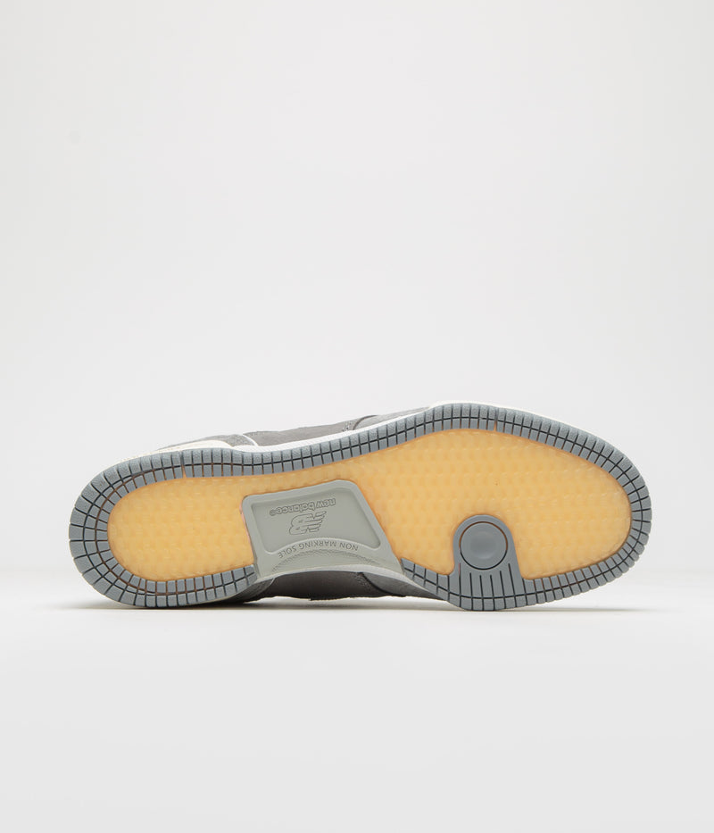 New Balance Numeric x Lost Art 600 Shoes in Sea Salt and Grey